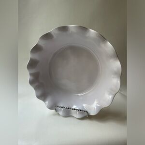 Brand New Nautica Brand White Wavy Melamine Round Bowl Set of Three (3) 9” Round